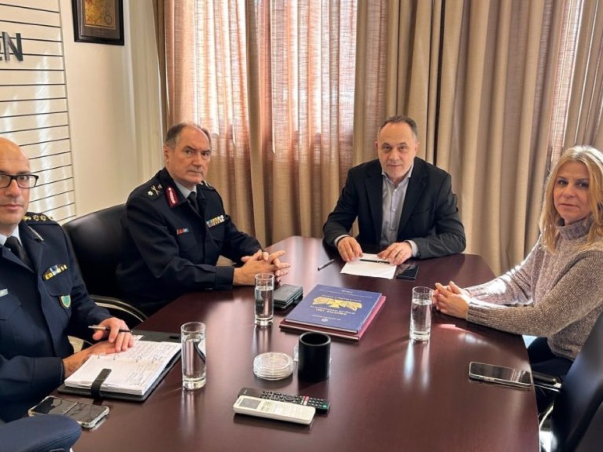 Συνάντηση Δημάρχου Λαμιέων με τον νέο Γενικό Περιφερειακό Αστυνομικό Διευθυντή (ΓΕ.Π.Α.Δ.) Στερεάς Ελλάδας