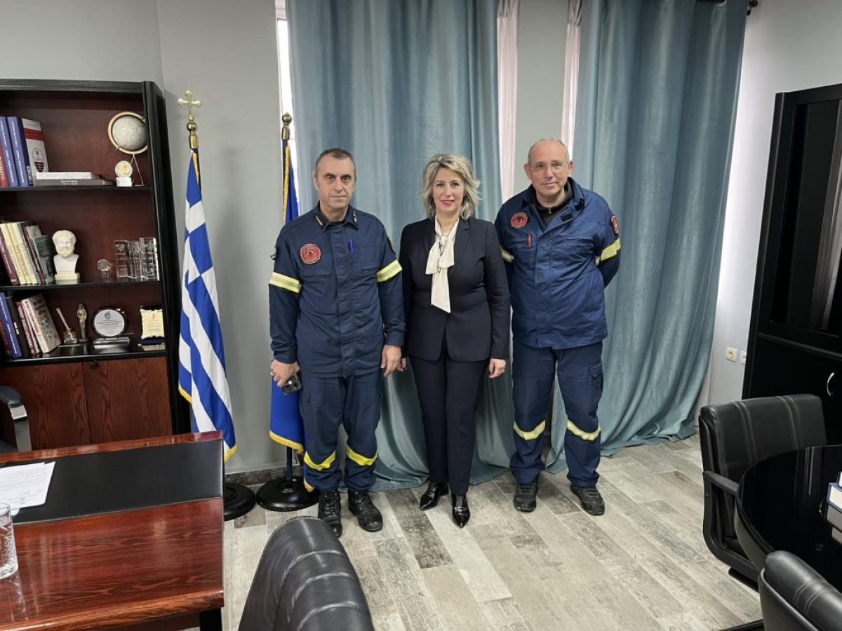 Συνάντηση της Αντιπεριφερειάρχη Π.Ε. Χαλκιδικής με τον νέο Διοικητή της ΔΙ.Π.Υ.Ν. Χαλκιδικής