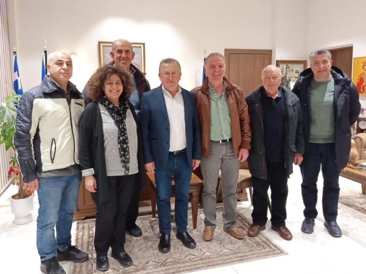 Συνάντηση του Δημάρχου Κατερίνης Ι. Ντούμου με το νέο Δ.Σ. της Ένωσης Ποντίων Πιερίας