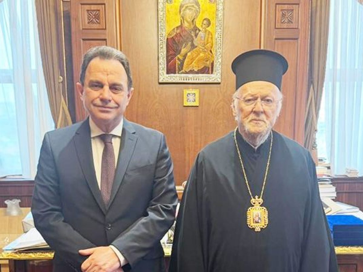 Συνάντηση του Αντιπροέδρου της Βουλής των Ελλήνων κ. Γεωργαντά με τον Οικουμενικό Πατριάρχη κ.Βαρθολομαίο στο Φανάρι