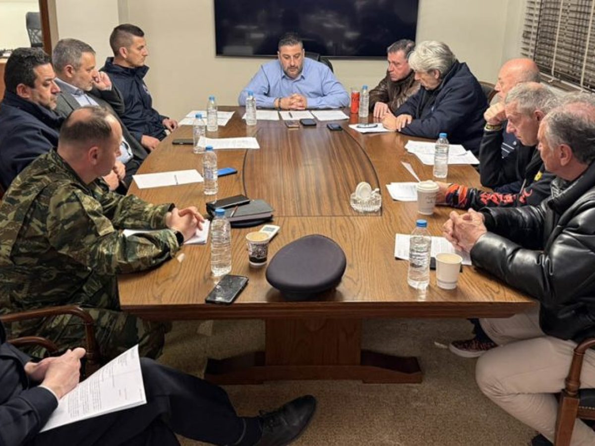 Συνεδρίασε Περιφερειακό Επιχειρησιακό Συντονιστικό Όργανο Πολιτικής Προστασίας (ΠΕΣΟΠΠ) για τον Εύηνο