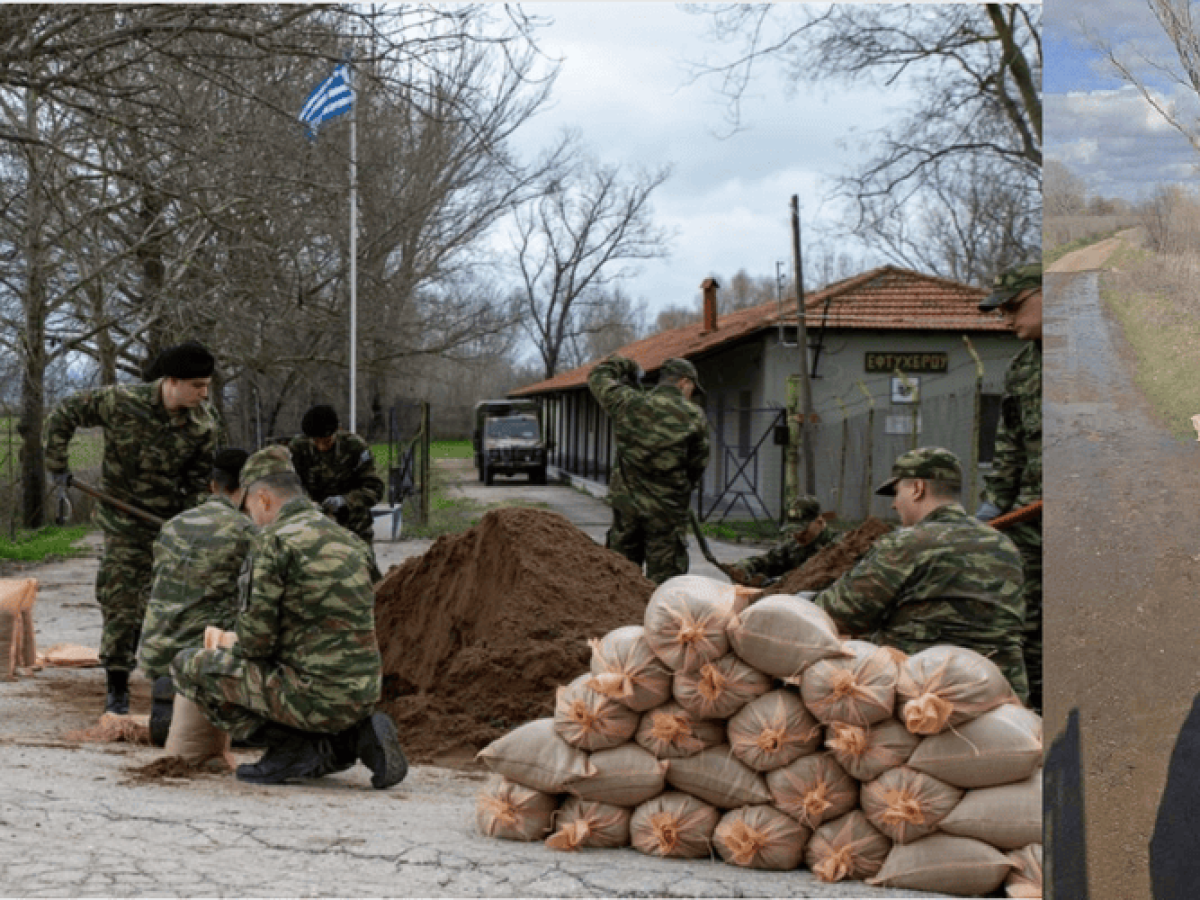Σουφλί: Ο Στρατός “επιστρατεύθηκε” στη “μάχη” να μην πλημμυρίσουν χωριά και άλλες εκτάσεις