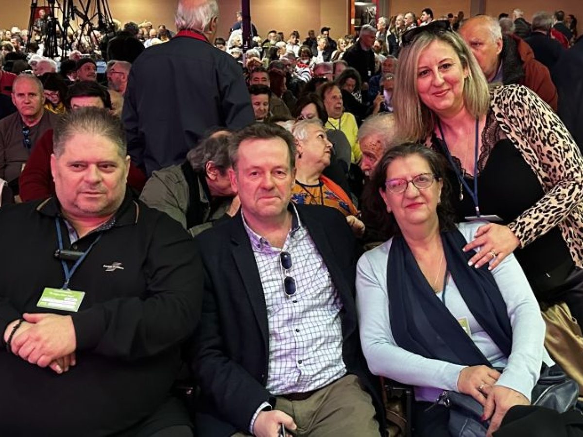 Στο έκτακτο συνέδριο του Κινήματος Δημοκρατίας στην Αθήνα ο Γιώργος Τσιάκαλος