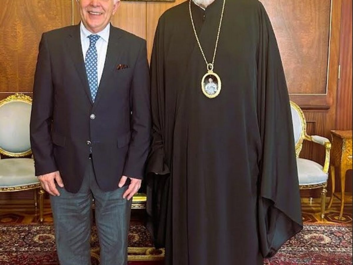 Στο Φανάρι ο Βασίλης Α. Υψηλάντης στο Τρισάγιο για την εκδημία του Μακαριστού πρώην Μητροπολίτη Γάνου και Χώρας Κυρού Αμφιλοχίου