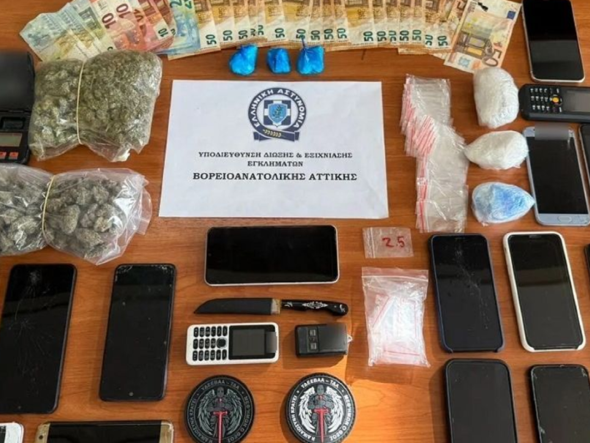 Τέλος στη Δράση Συμμορίας Ναρκωτικών σε Νέα Μάκρη και Μαραθώνα