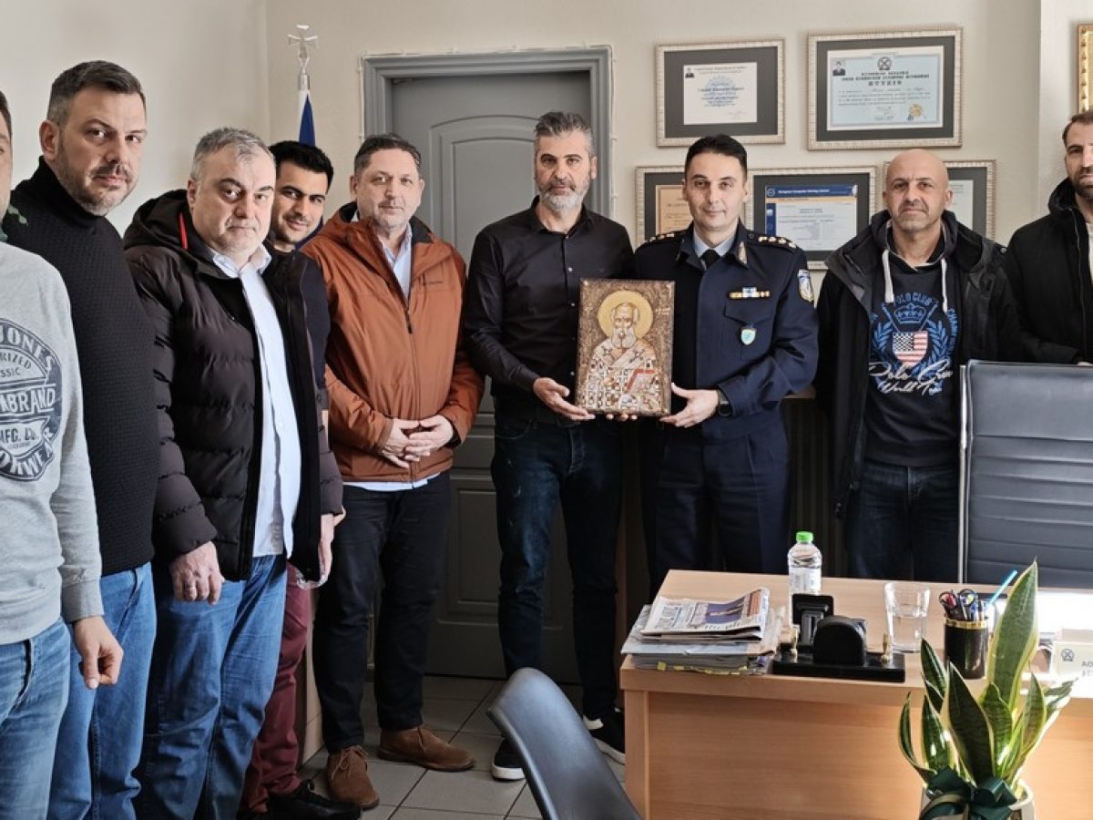Το Δ.Σ. της Ένωσης Αστυνομικών στο νέο Διευθυντή της Α.Δ. Τρικάλων Θανάση Καππά