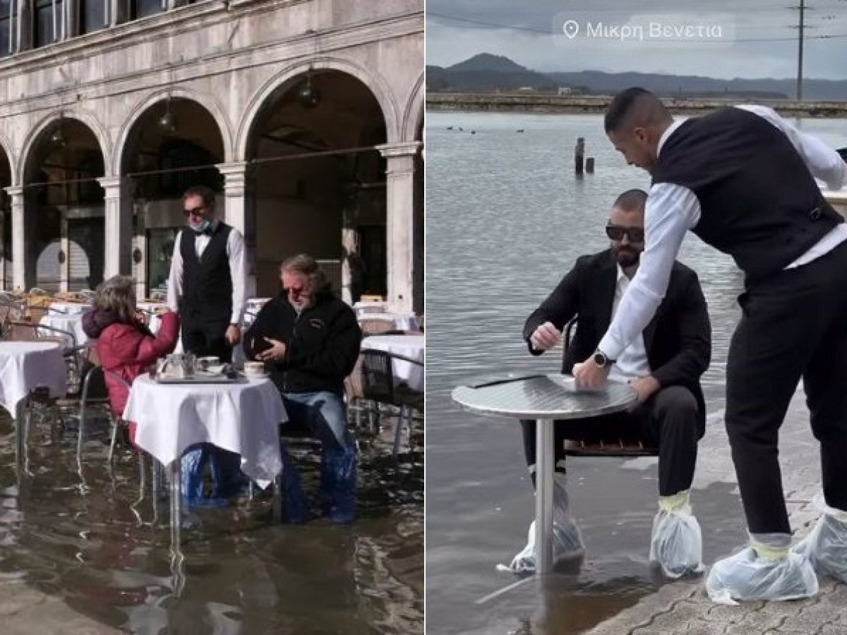 Το έριξαν στο χαβαλέ στο Αιτωλικό για τις πλημμύρες – «Δεν σε λένε τυχαία μικρή Βενετία» – video