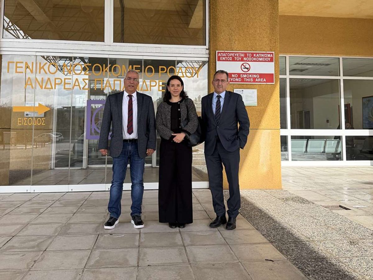 Το νοσοκομείο της Ρόδου επισκέφθηκε η Πρόξενος της Φινλανδίας στην Ελλάδα Elena Bamichas
