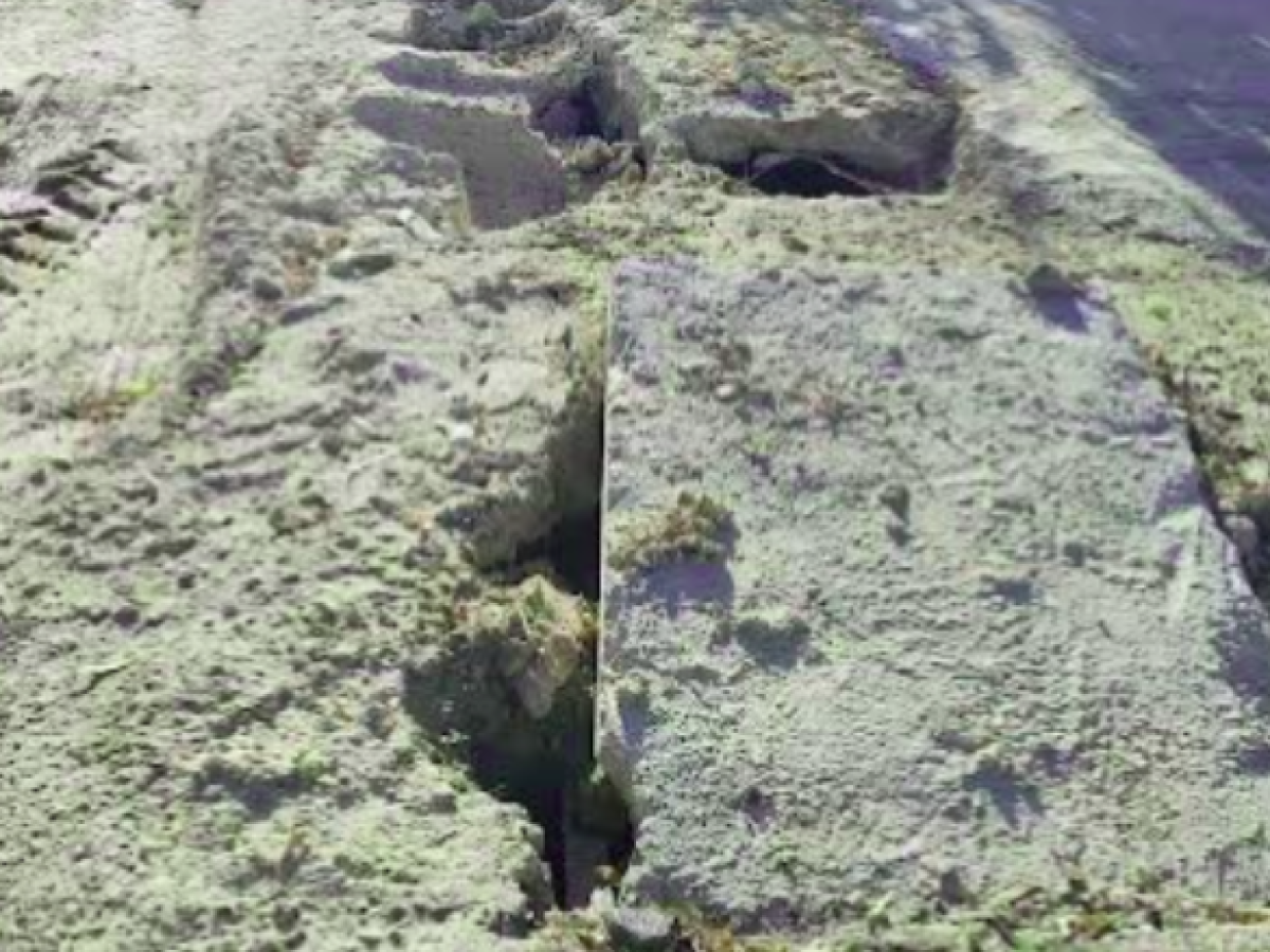 ΒΕΛΟ: Μετά το τέλος των εργασιών …έμεινε αυτό το χάλι; (φωτο)