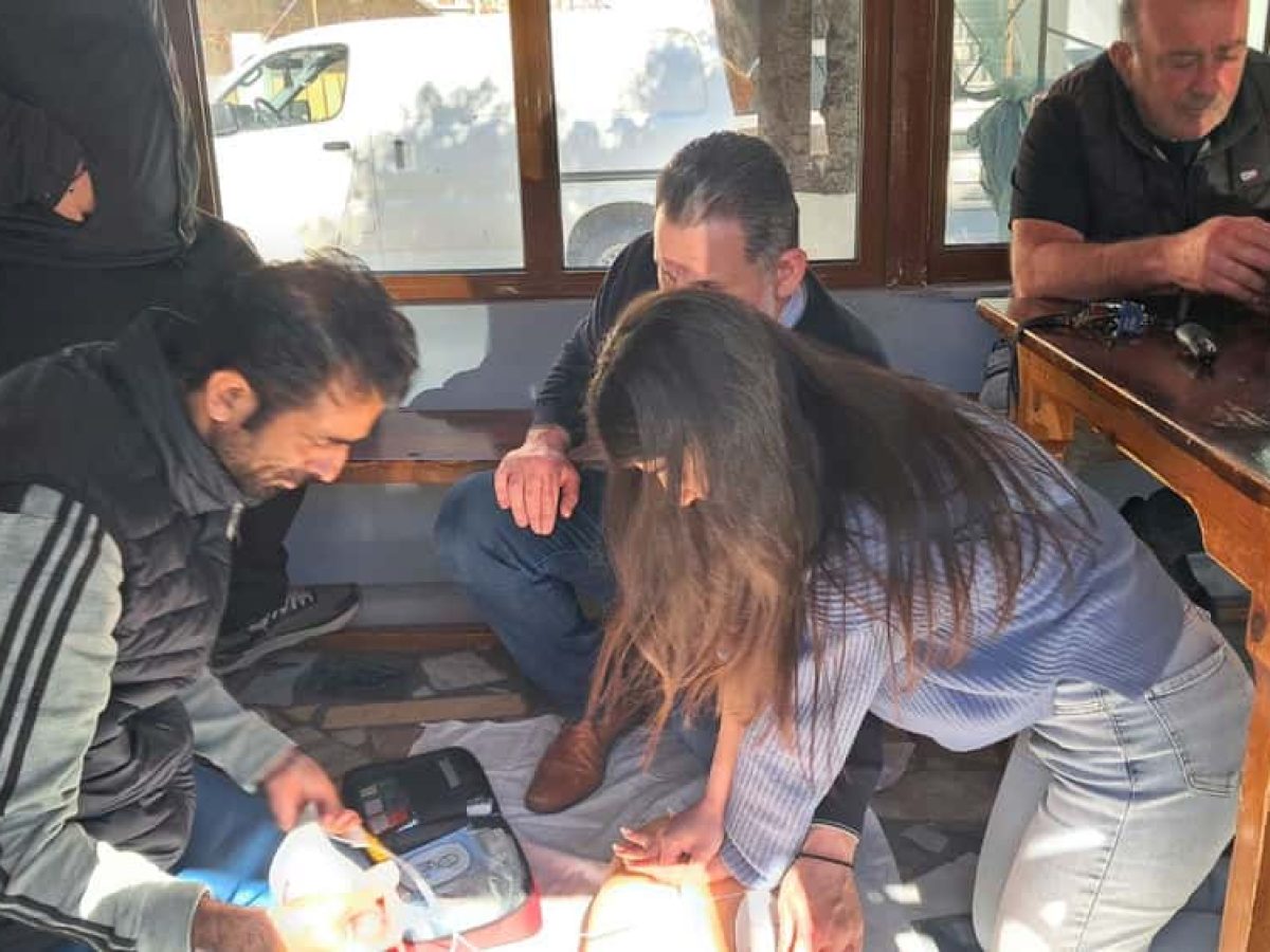 Από το εκπαιδευτικό σεμινάριο πρώτων βοηθειών για οδηγούς ταξί από το Γ.Ν.–Κ.Υ. Καλύμνου