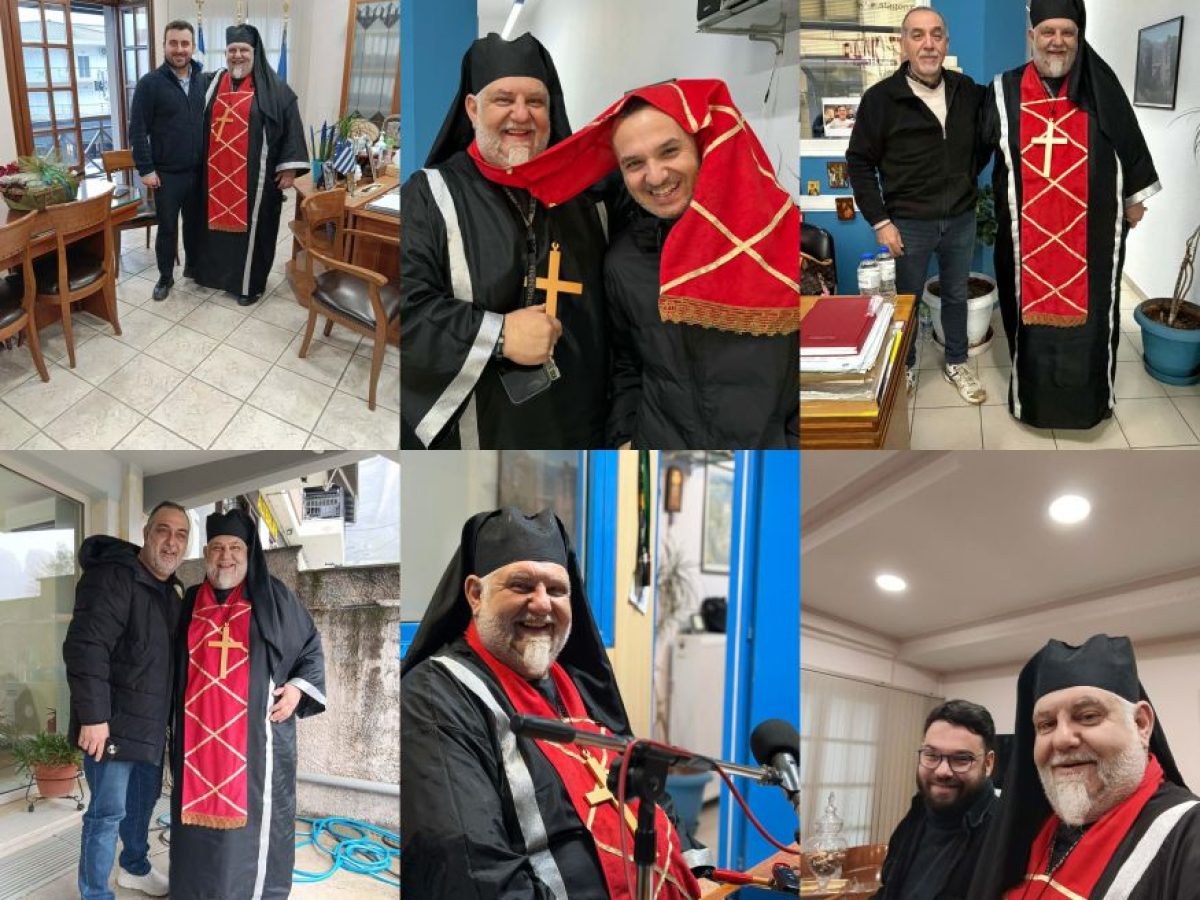 Αποκριάτικη… ευλογία: Από το μικρόφωνο στο Δημαρχείο ο «πάτερ» Παναγιώτης!