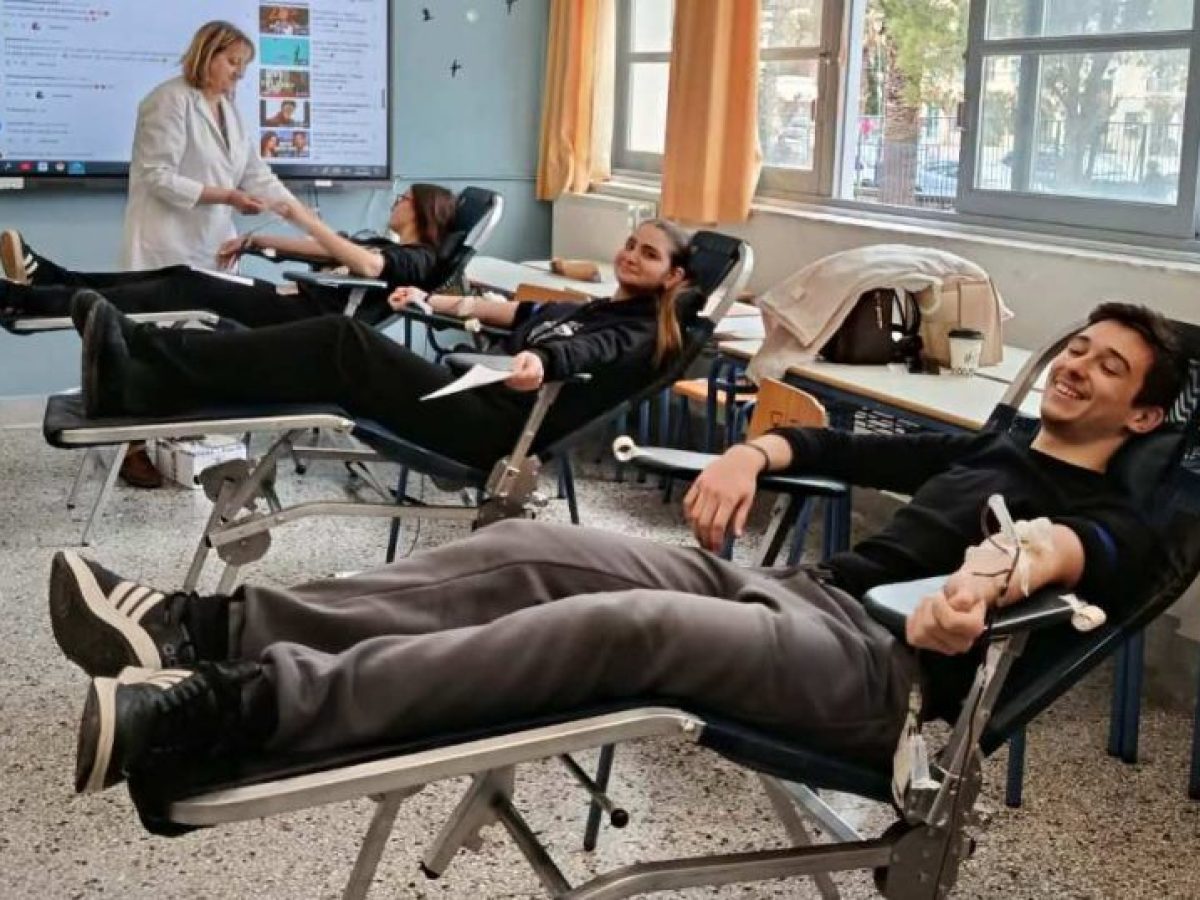 1ο ΓΕΛ Nαυπλίου: Εθελοντική αιμοδοσία από μαθητές και γονείς