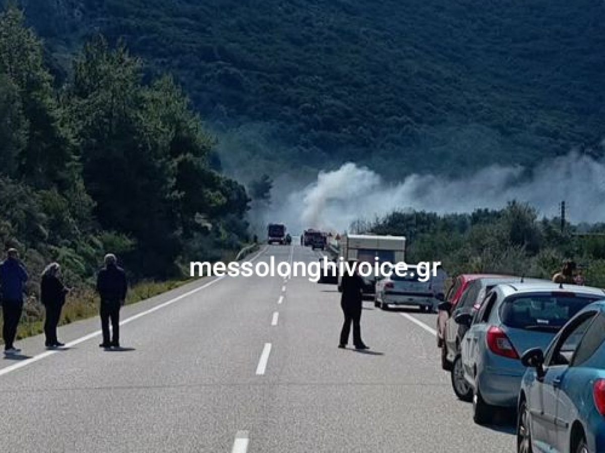 Αυτοκίνητο πήρε φωτιά στο Περιθώρι Ναυπακτίας (VIDEO)