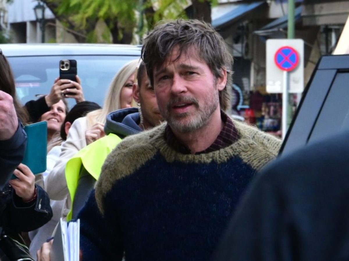 Μπραντ Πιτ: Στην πλατεία Κοτζιά για τα γυρίσματα της ταινίας «The Riders»