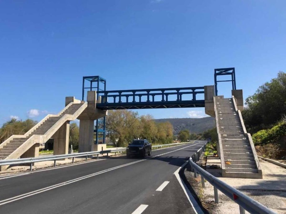 Χανιά: Ετοιμη η δεύτερη πεζογέφυρα στο Βόρειο Οδικό Αξονα Κρήτης