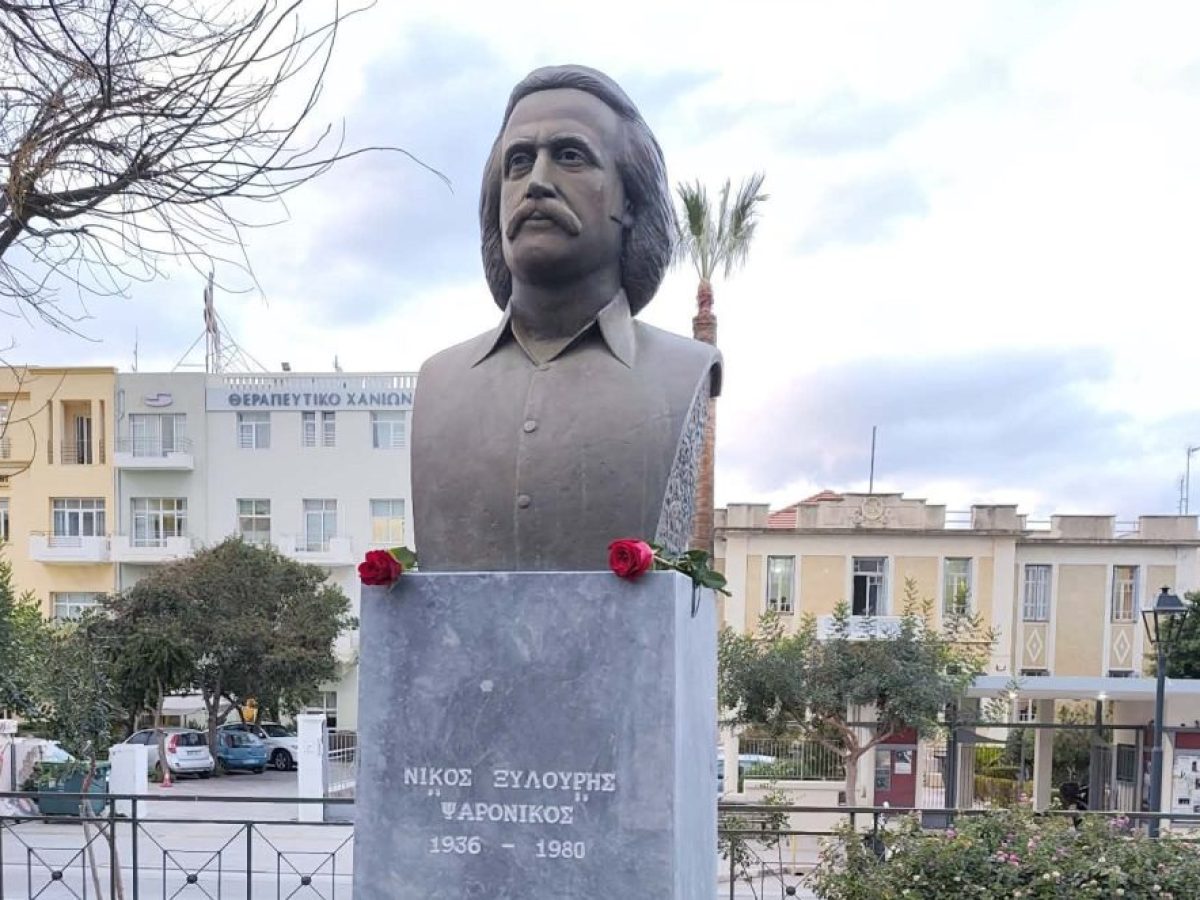 Χανιά: Τίμησαν τον Αρχάγγελο της Κρήτης – Με συγκίνηση τα αποκαλυπτήρια της προτομής του Νίκου Ξυλούρη