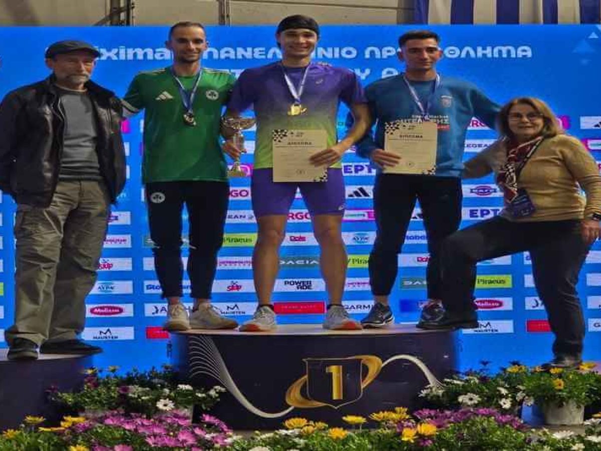 Χρυσός στο πανελλήνιο κλειστού στίβου στα 1500 μέτρα ο Παναγιώτης Ματζαρίδης!