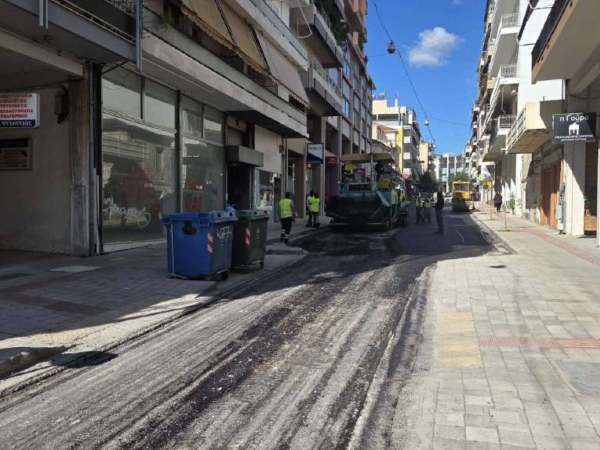 Διακοπή κυκλοφορίας για εργασίες ασφαλτόστρωσης στην οδό Λεωνίδου
