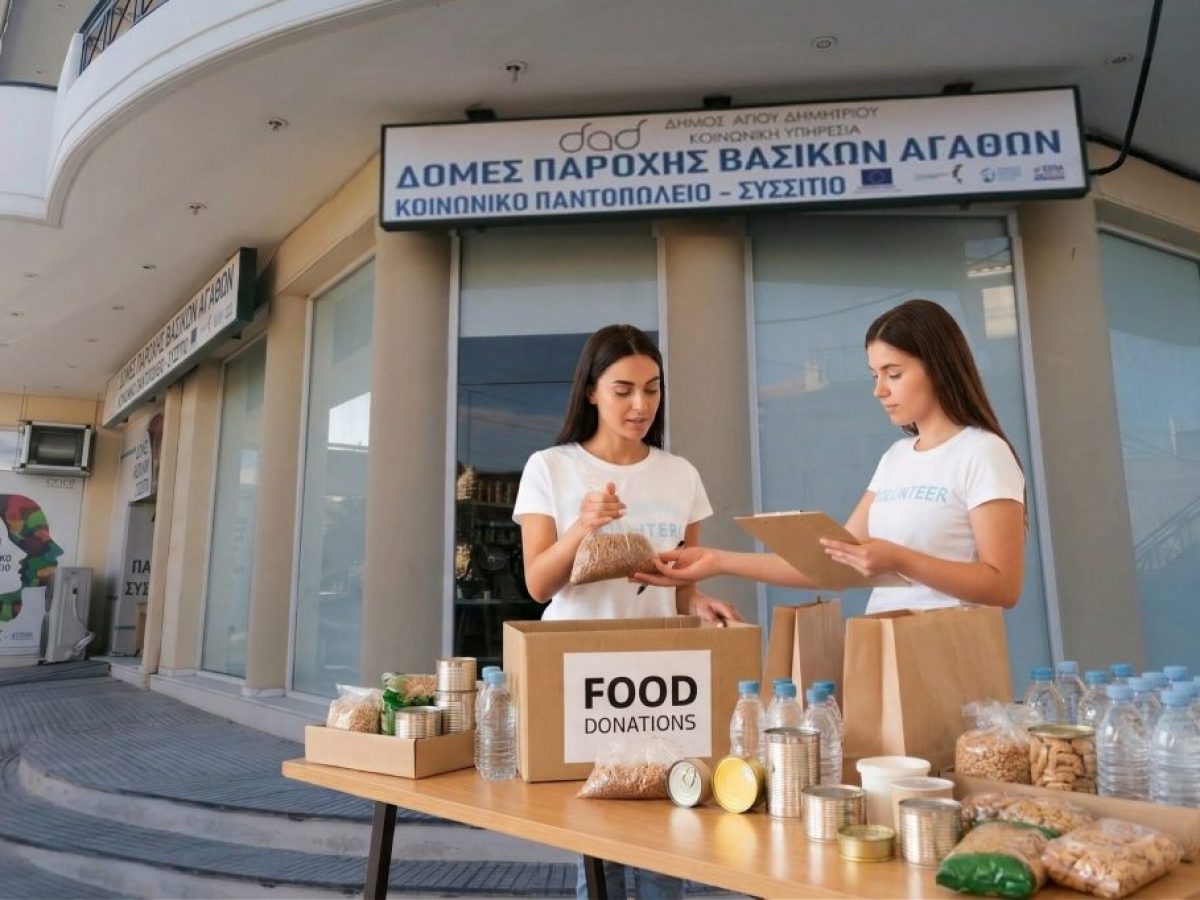Διανομή τροφίμων και πασχαλινών ειδών στους δικαιούχους του Κοινωνικού Παντοπωλείου