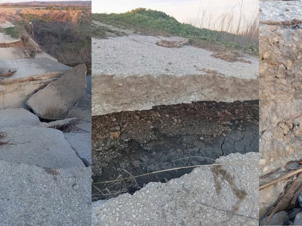 Διδυμότειχο: Χωρίς… ίχνος σίδερου, γέφυρα που κατέρρευσε στον κάμπο Καρωτής απ’ τις πλημμύρες