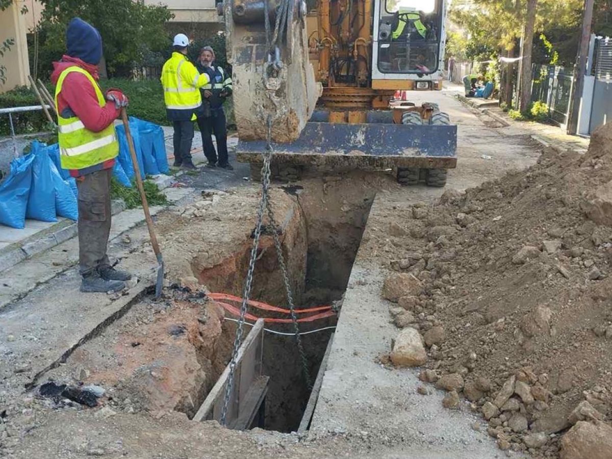 Δήμος Ηρακλείου Αττικής – Αντικατάσταση αγωγού αποχέτευσης και στην οδό Κοτοπούλη