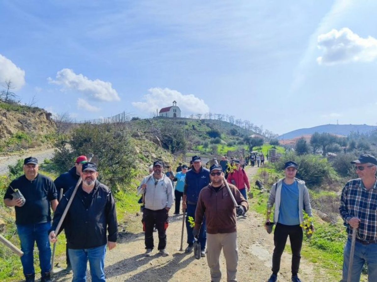 Δράση δενδροφύτευσης στην περιοχή της Παναγίας Υψενής, με τη συμμετοχή εργαζομένων του ξενοδοχείου Eden Roc Resort 5*, σε συνεργασία με τον οργανισμό «Για τη Φύση»