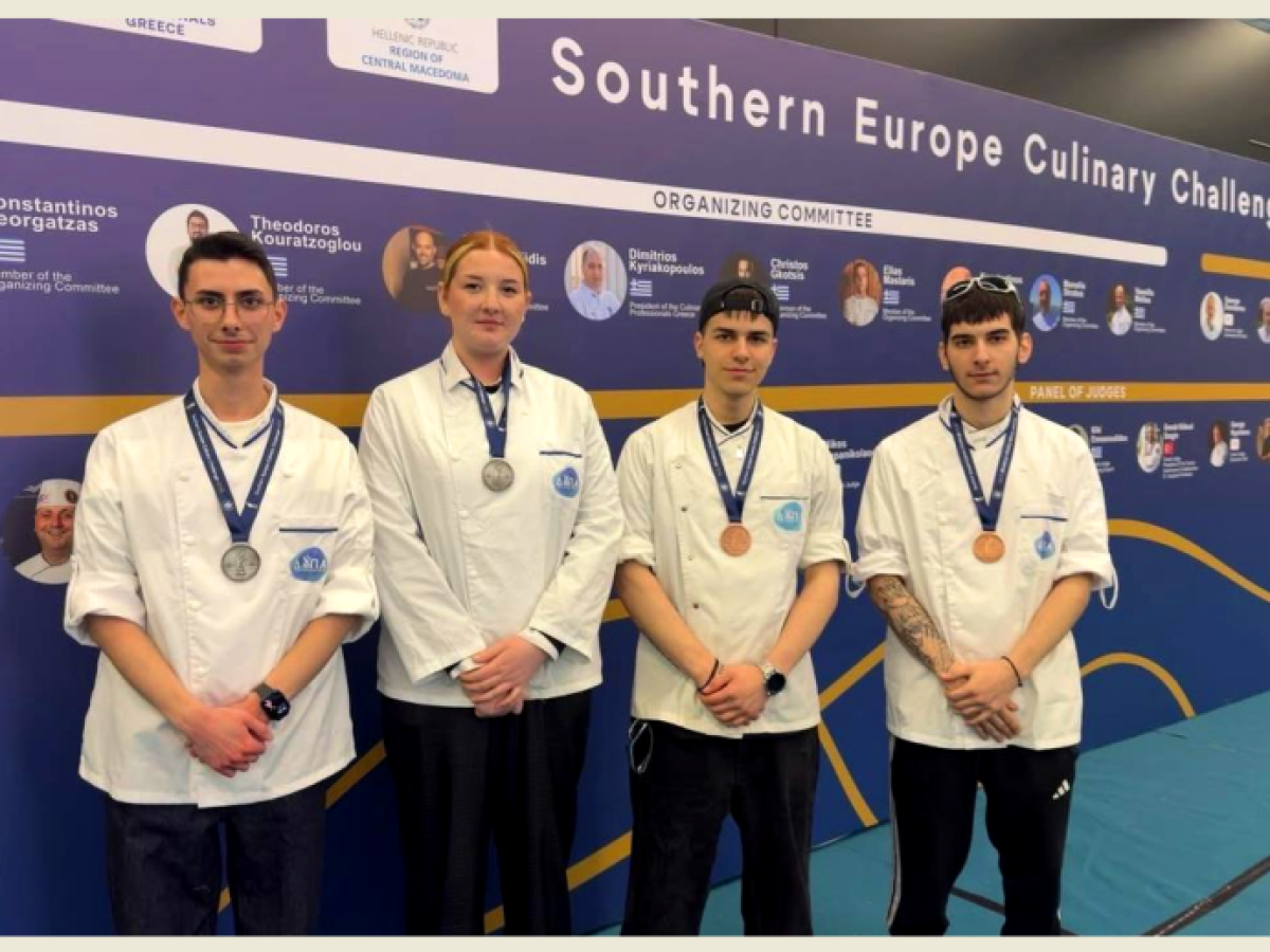 Εκκολαπτόμενοι σεφ από την ΕΠΑ.Σ. Μαθητείας Ξάνθης βραβεύτηκαν σε διεθνή διαγωνισμό