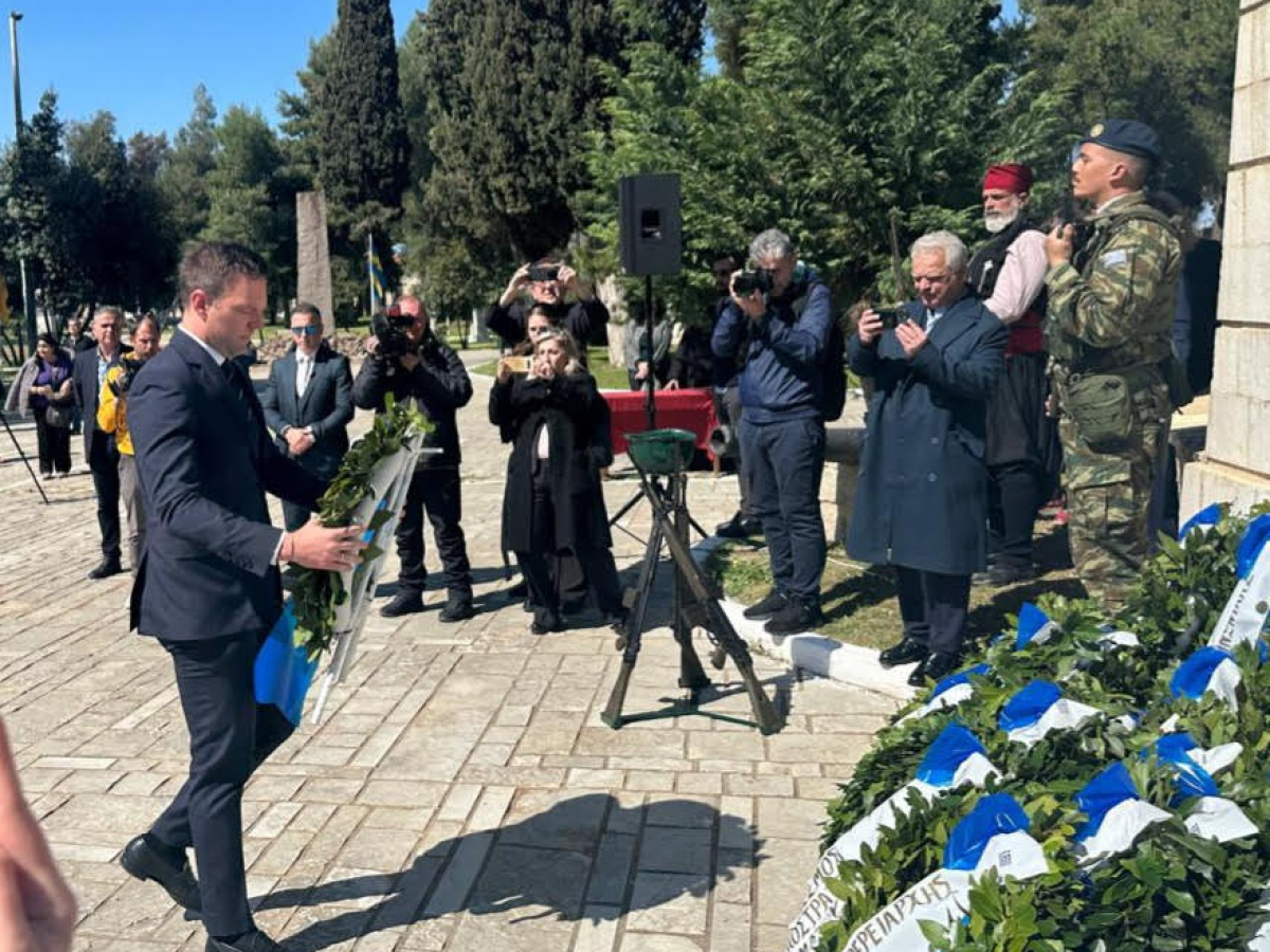 Επίσκεψη του Προέδρου των Δημοκρατών, Στέφανου Κασσελάκη, στο Μεσολόγγι για τον εορτασμό της Εξόδου