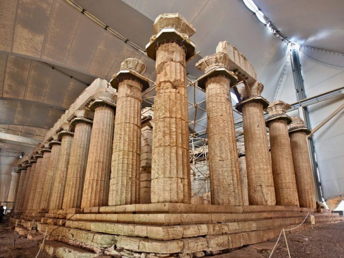 Εργασίες αποκατάστασης και ανάδειξης του ναού του Επικούριου Απόλλωνα