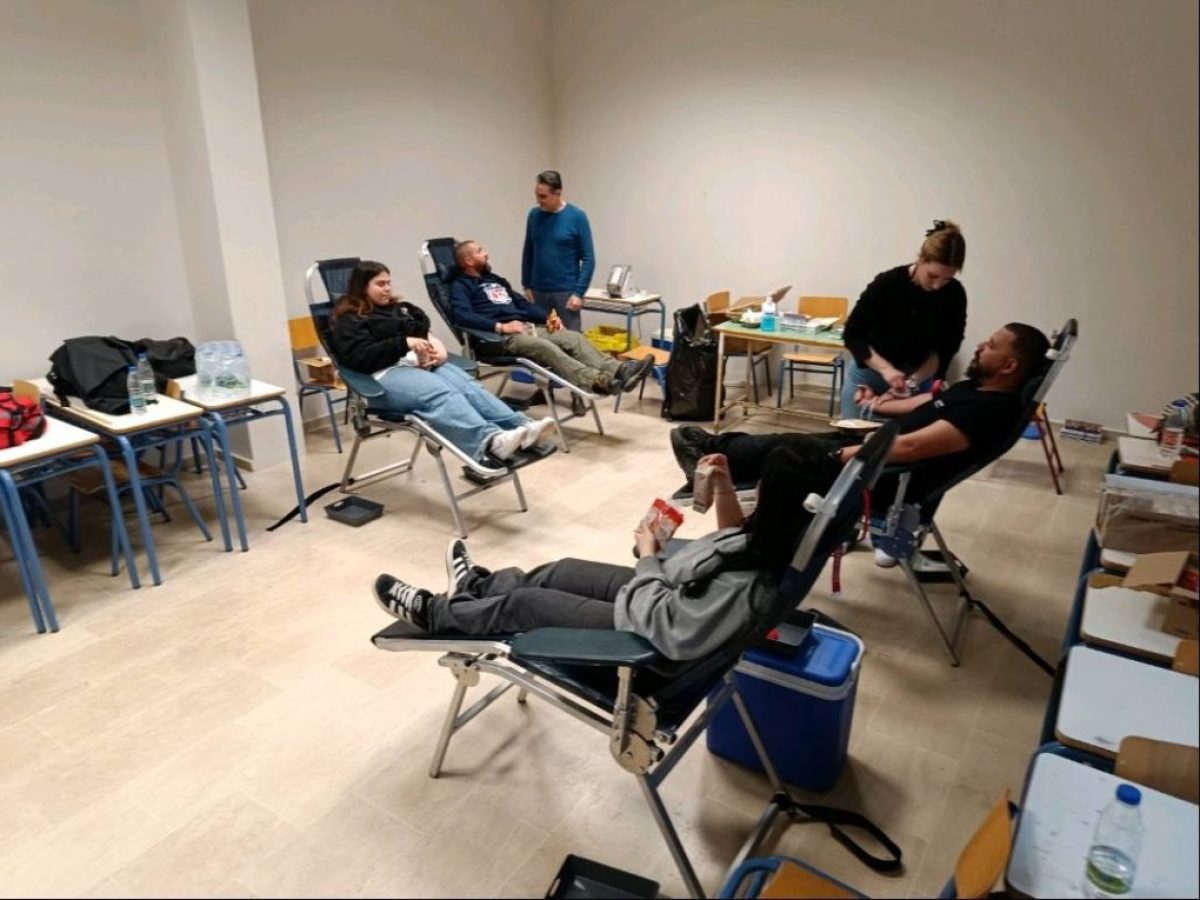 Εθελοντική αιμοδοσία στο Εσπερινό ΕΠΑΛ Κέρκυρας