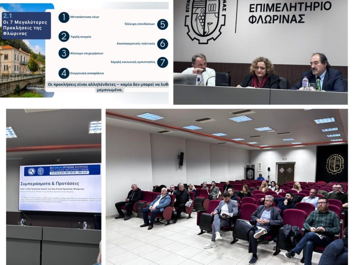 Φλώρινα : Παρουσίαση ολοκληρωμένου σχεδίου προτάσεων για το μέλλον της περιοχής