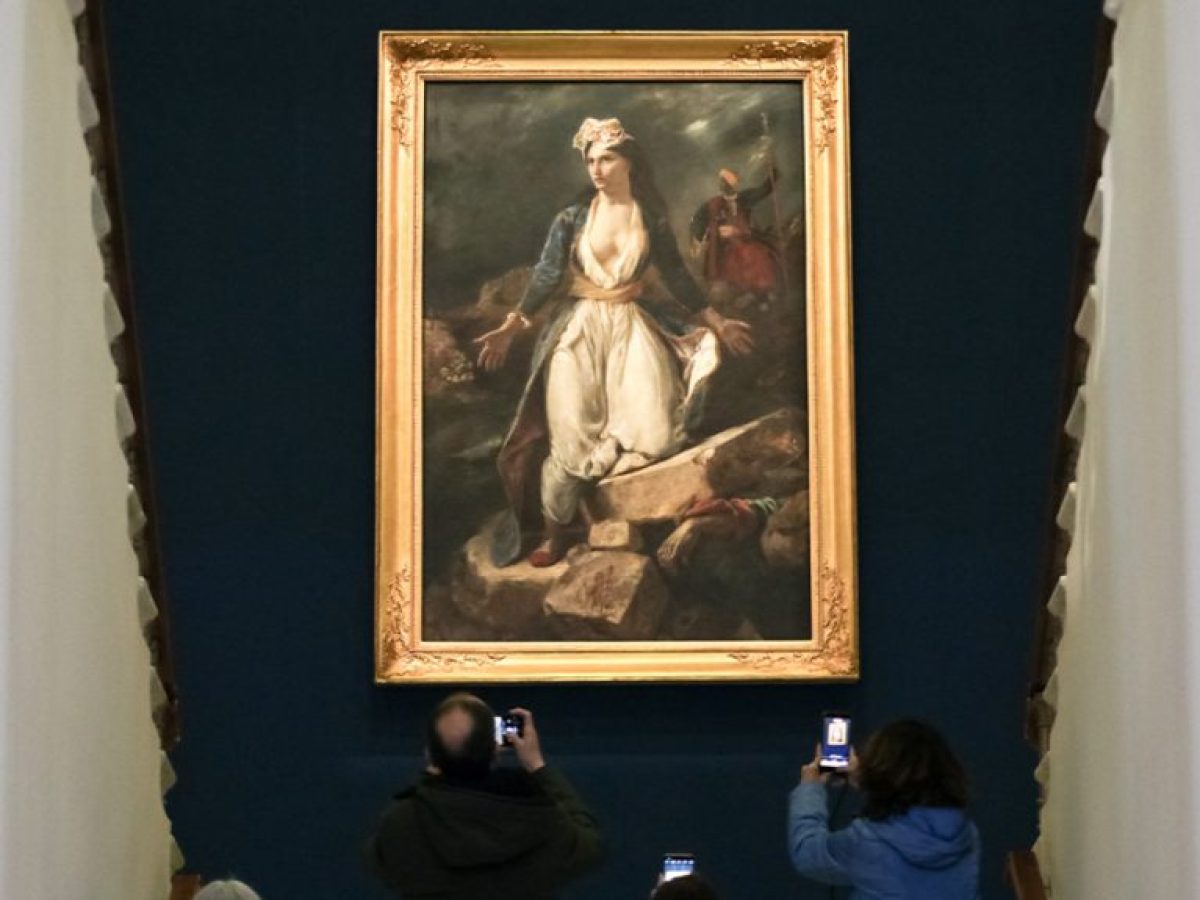 Για πρώτη φορά εκτίθεται στη χώρα μας ο εμβληματικός πίνακας του Ντελακρουά «η Ελλάδα στα ερείπια του Μεσολογγίου», δείτε φωτογραφίες