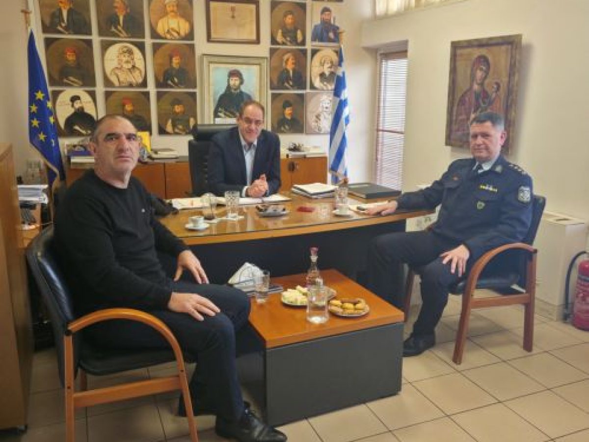 Η ενίσχυση της αστυνόμευσης στον δήμο Ανωγείων στο επίκεντρο της συνάντησης του δημάρχου με τον νέο αστυνομικό διευθυντή Ρεθύμνου