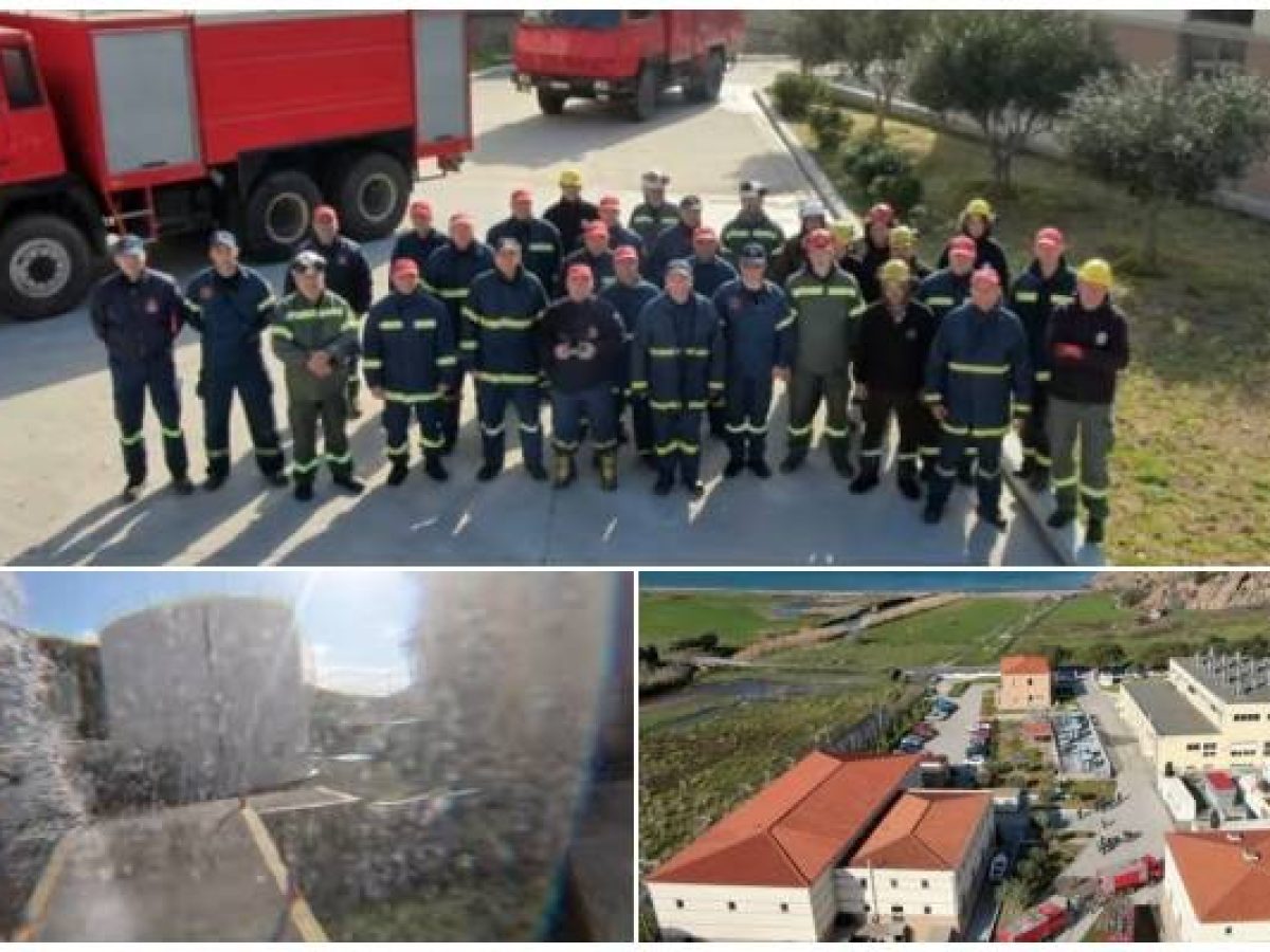 «Υγρό Πυρ» στη Μύρινα: Εντυπωσιακές εικόνες από την άσκηση ετοιμότητας της Πυροσβεστικής (Video)