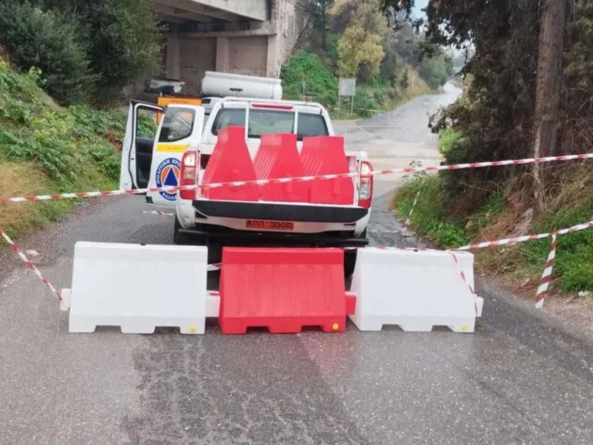 Ηράκλειο: Μικρής έκτασης κατολισθήσεις και πολλή προσοχή στους δρόμους λόγω βροχοπτώσεων