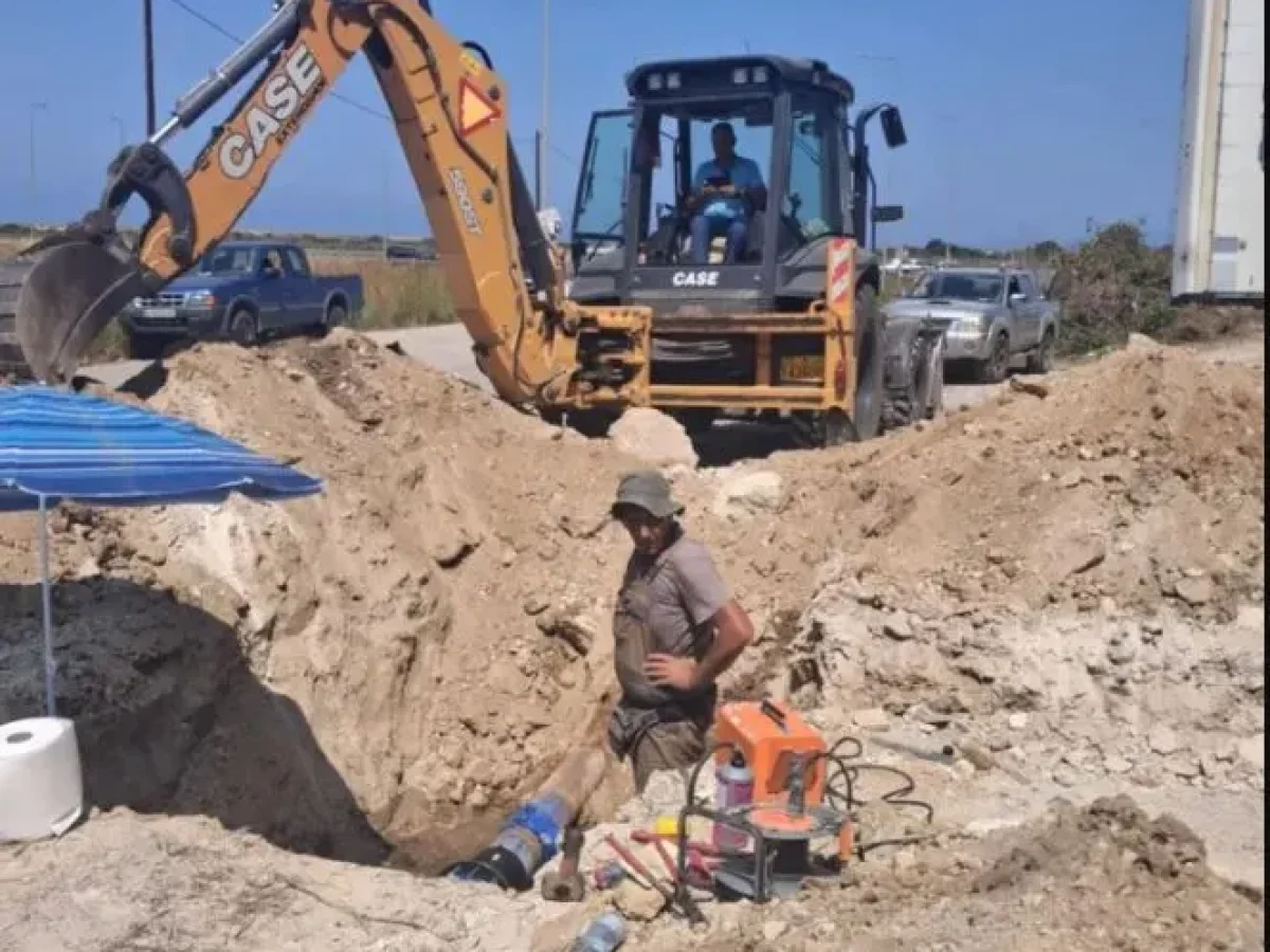 Καταγγελίες επικίνδυνων συνθηκών στο έργο αγωγού ύδρευσης Αγ. Γεωργίου- Άρτας- Πρέβεζας- Λευκάδας