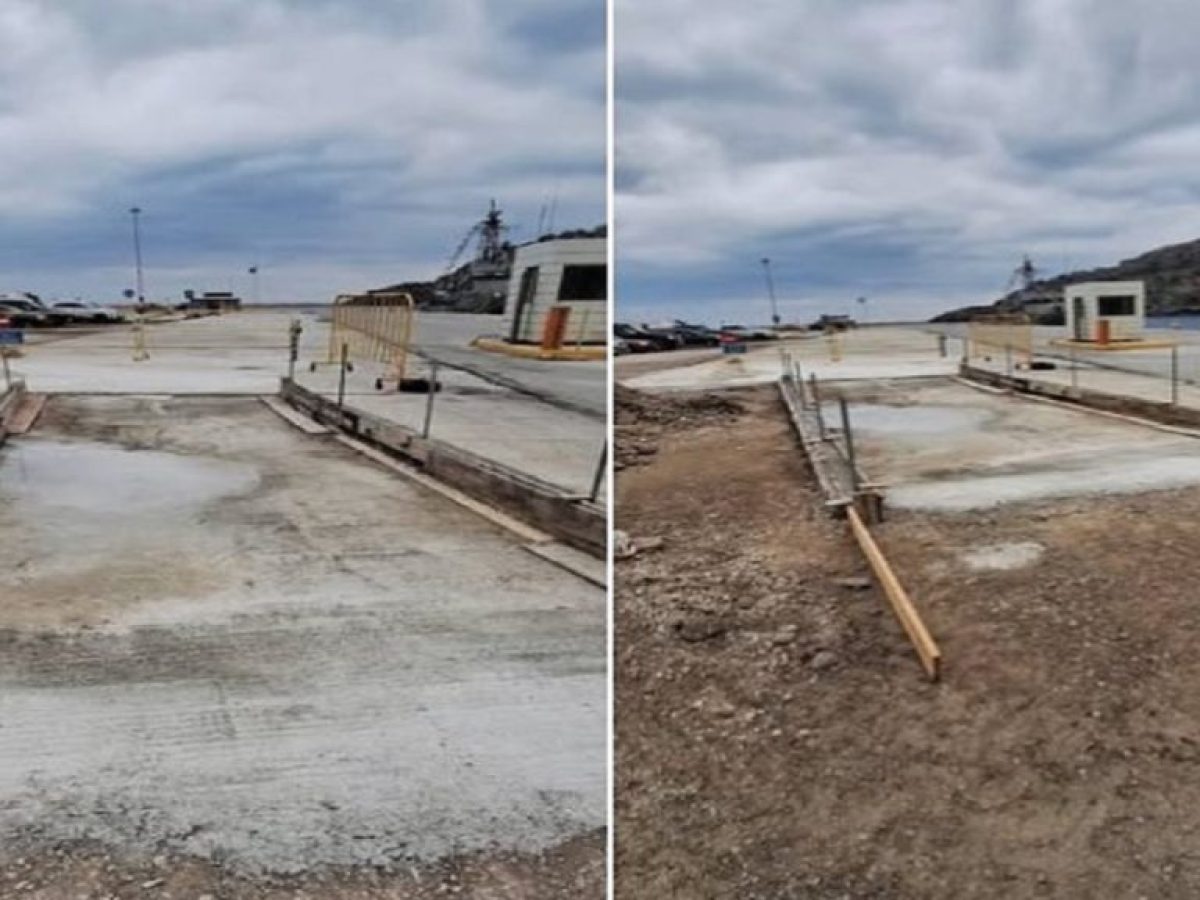 Κατασκευή απολυμαντικής τάφρου στο λιμάνι της Μύρινας για προληπτική θωράκιση έναντι του αφθώδους πυρετού