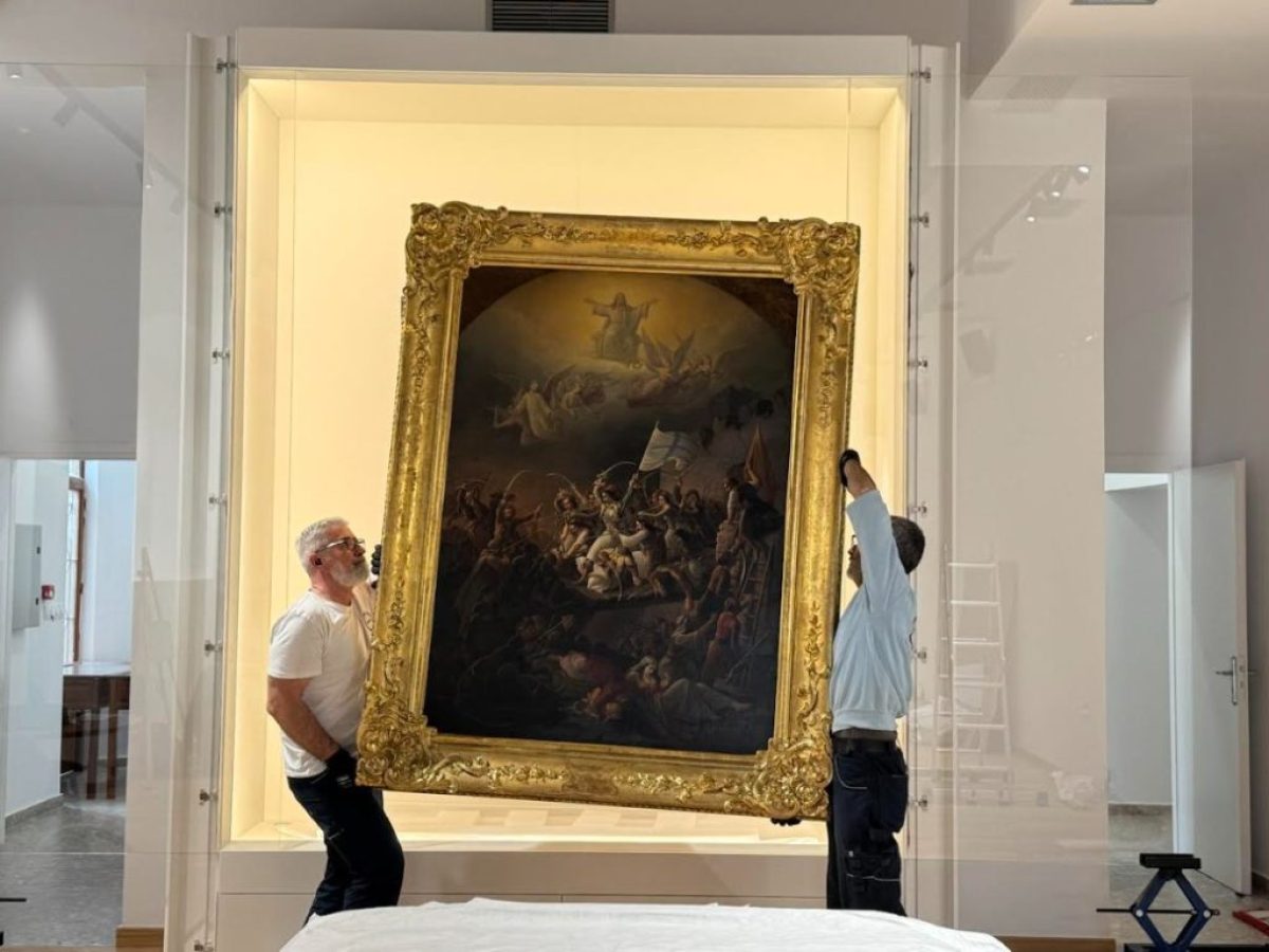 Και ο εμβληματικός πίνακας του Θ. Βρυζάκη στο Μεσολόγγι