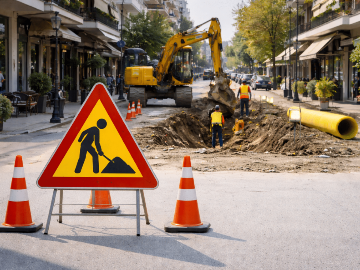 Κυκλοφοριακές ρυθμίσεις στα Τρίκαλα λόγω έργων της ΔΕΥΑΤ