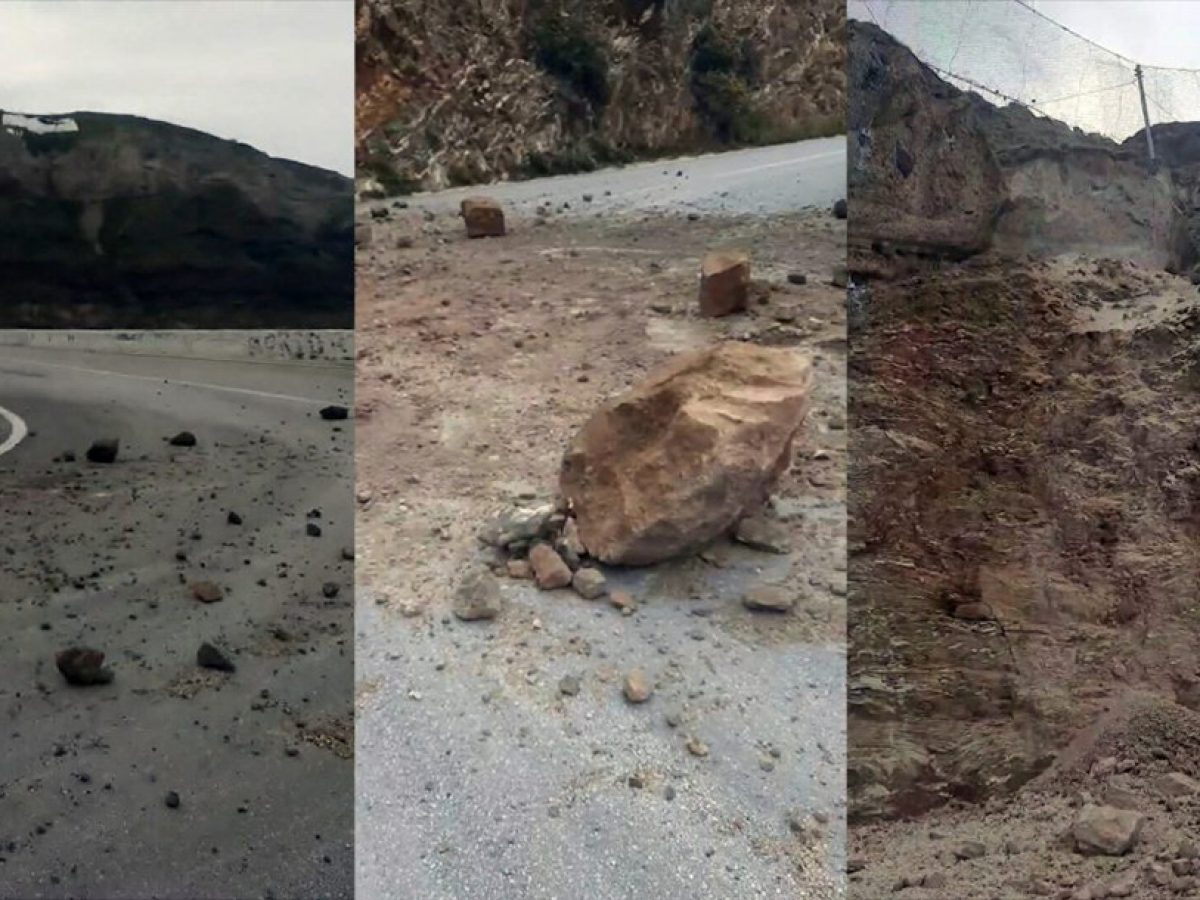 Κλειστό το λιμάνι της Σαντορίνης λόγω κατολισθήσεων από την έντονη κακοκαιρία (video)