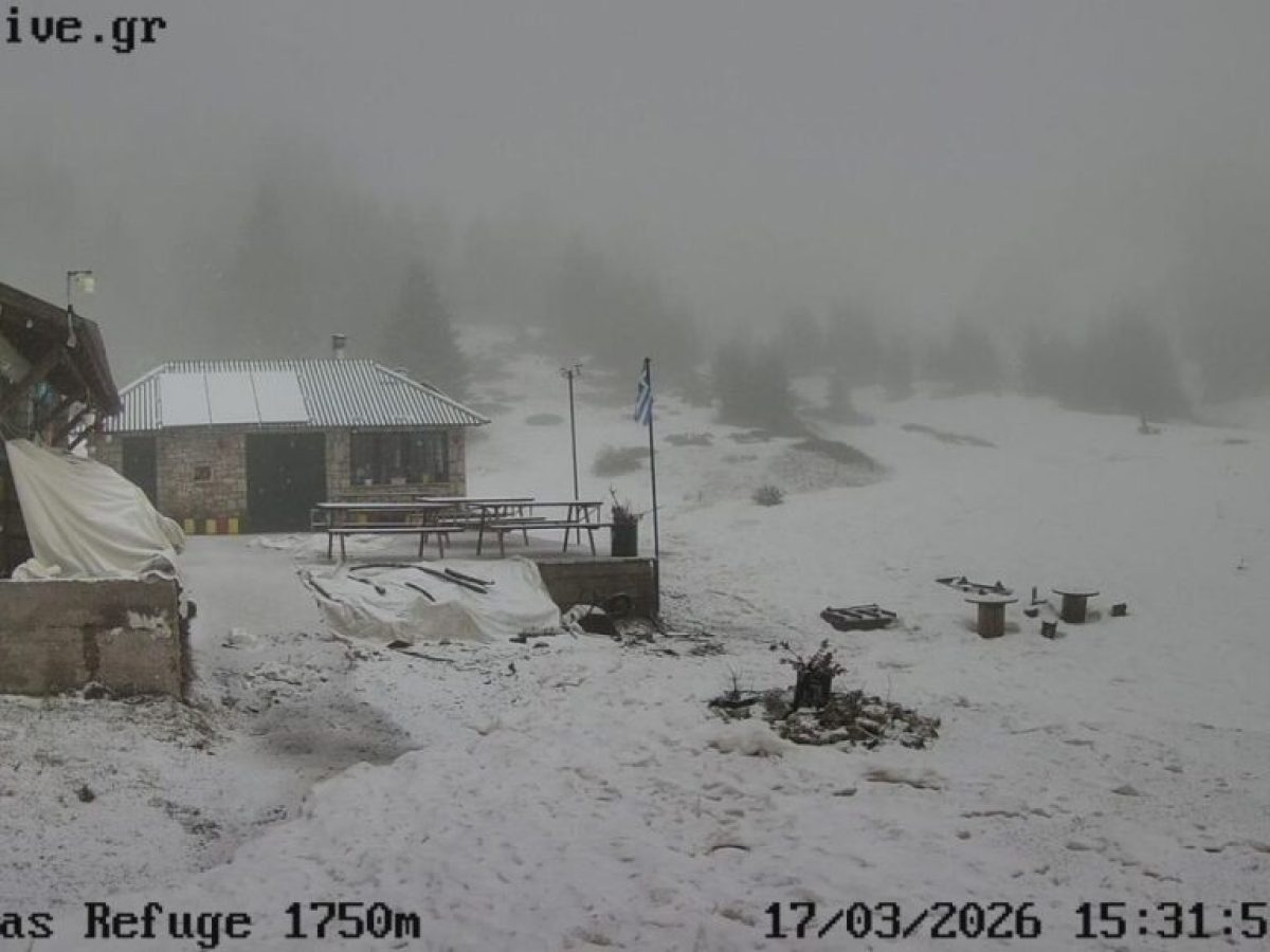 Μάρτης γδάρτης» στα Τρίκαλα: Στα λευκά ο Κόζιακας και το Καταφύγιο