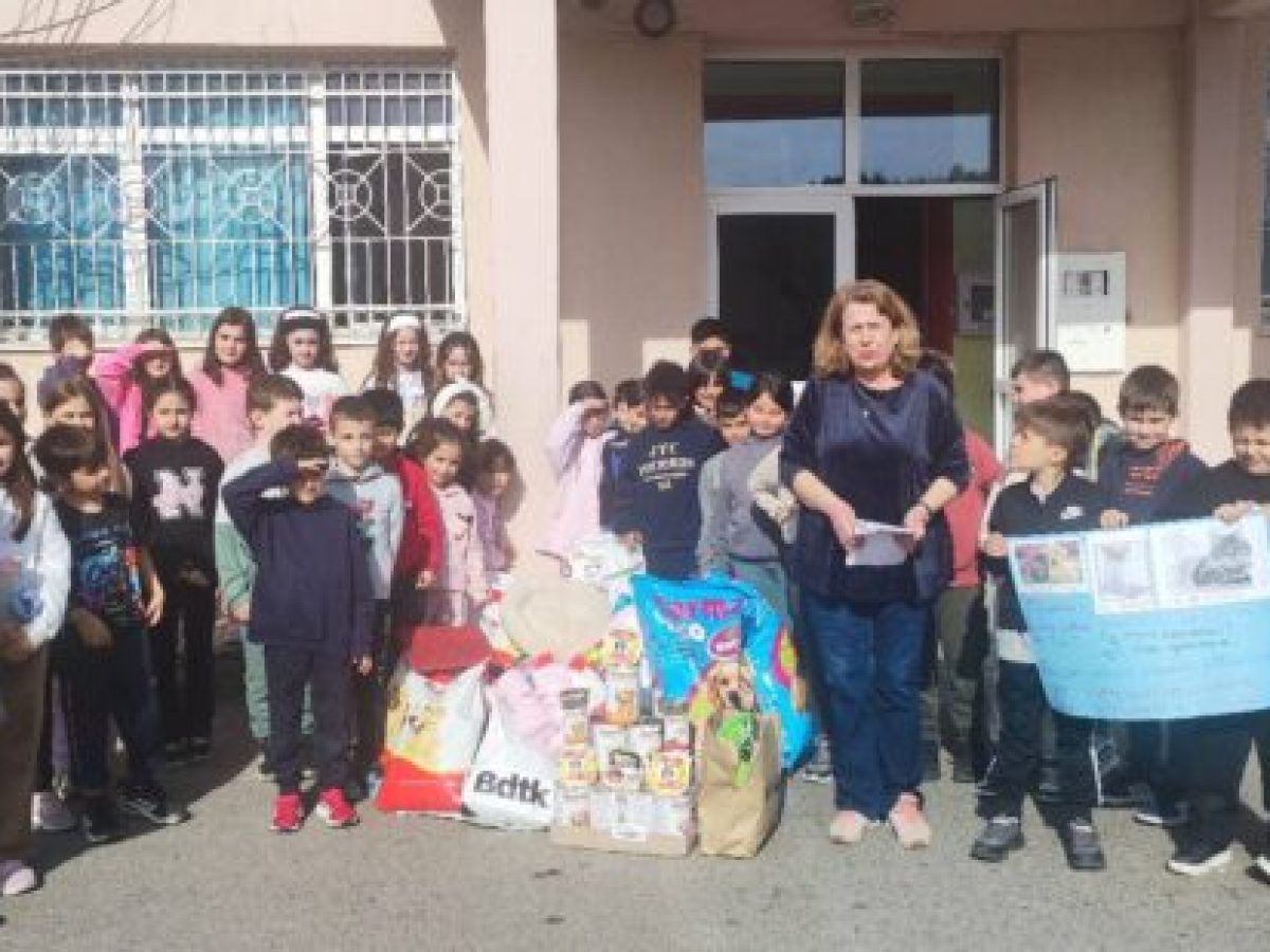 Μαθητές του 3ου Δημοτικού Σχολείου Γρεβενών στέλνουν μήνυμα αγάπης για τα αδέσποτα ζώα