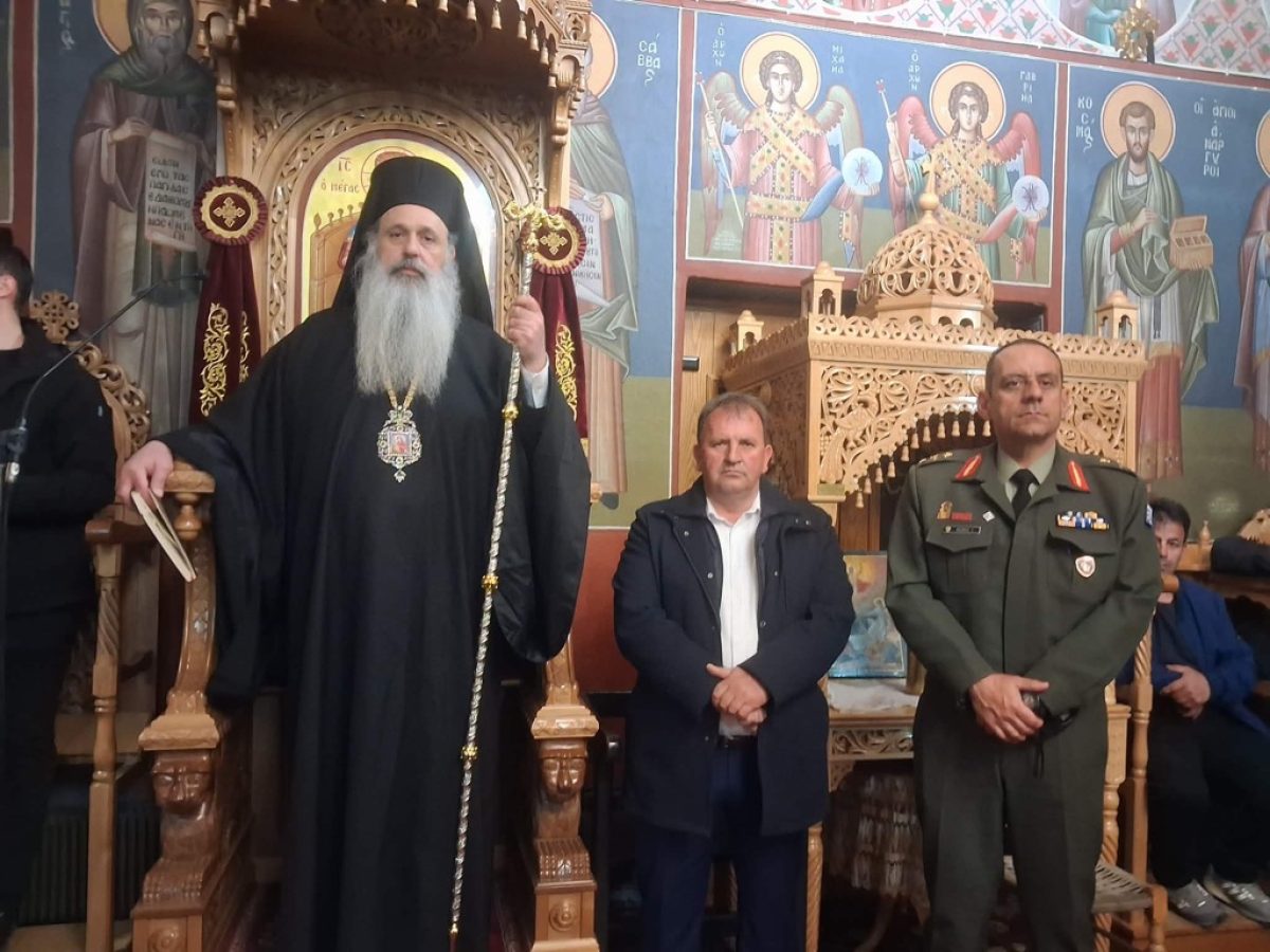 Με λαμπρότητα οι Γ’ Χαιρετισμοί στη Χρυσομηλιά παρουσία του Σεβασμιωτάτου Θεόκλητου και του Ταξιάρχου Κωτάκου