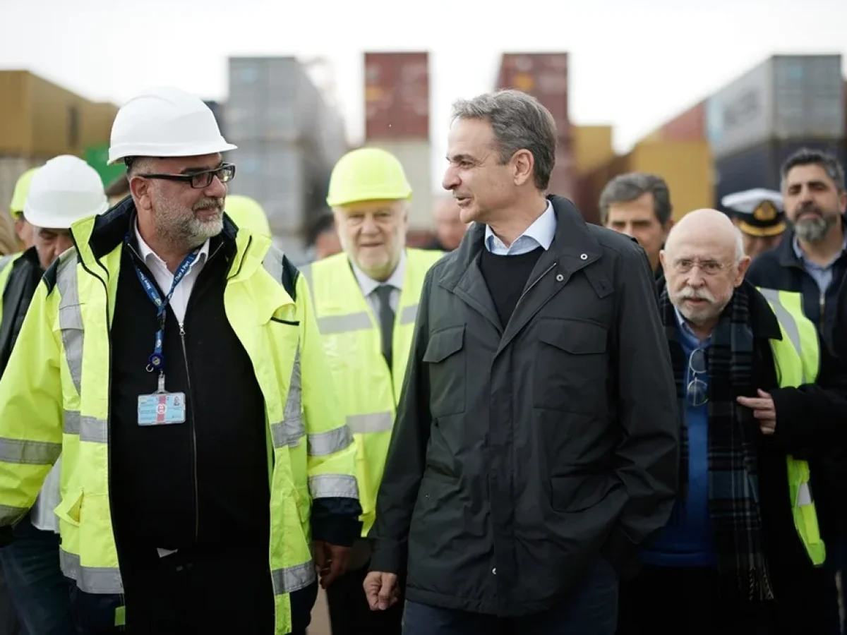 Μητσοτάκης από τον 6ο προβλήτα: Στόχος η μετατροπή του λιμανιού της Θεσσαλονίκης σε ισχυρό διαμετακομιστικό κόμβο