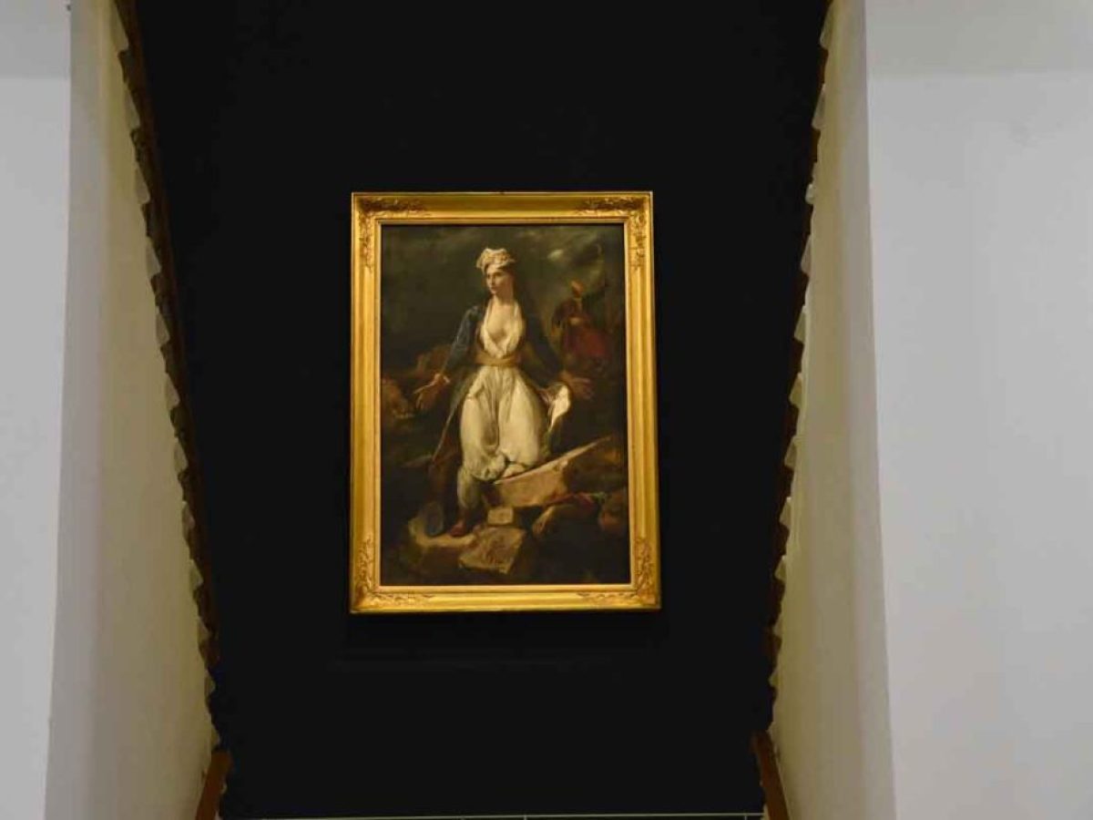 Ο περίφημος πίνακας του Ευγένιου Ντελακρουά «Η Ελλάδα στα ερείπια του Μεσολογγίου» στον «γενέθλιο» τόπο του (φωτο)