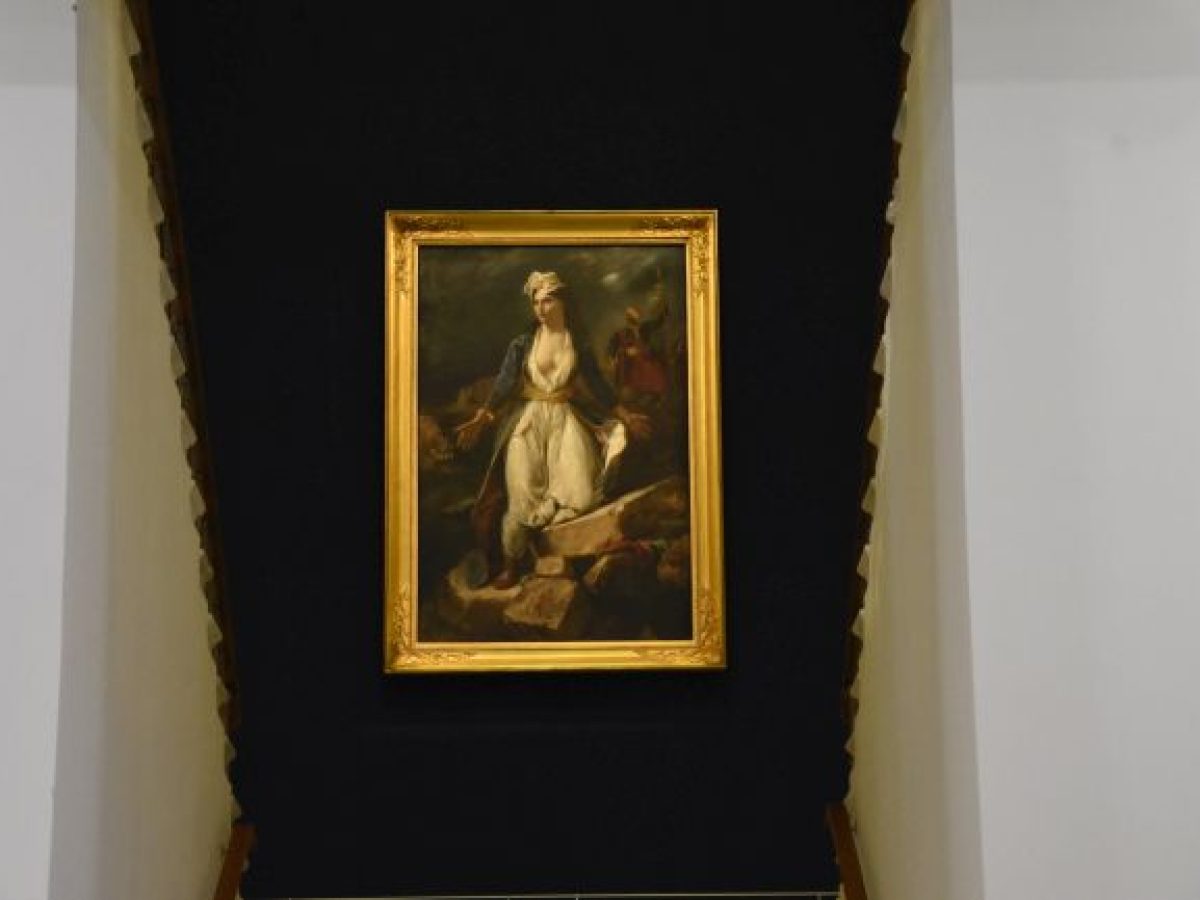 Ο περίφημος πίνακας του Ευγένιου Ντελακρουά «Η Ελλάδα στα ερείπια του Μεσολογγίου» στον «γενέθλιο» τόπο του