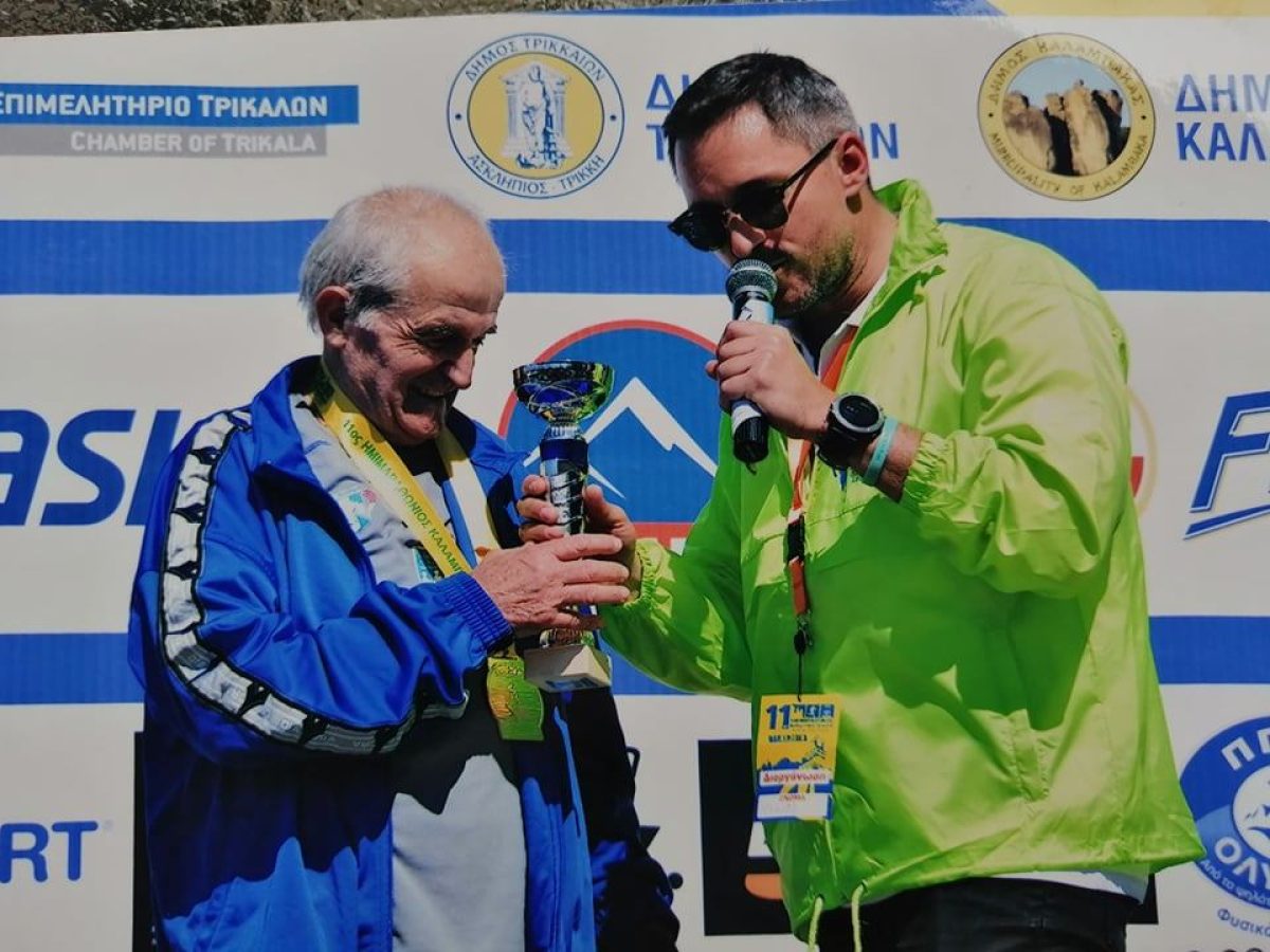 Πανέτοιμος ο 90χρονος Γιώργος Θέμελης για τον αυριανό ημιμαραθώνιο Καλαμπάκα – Τρίκαλα