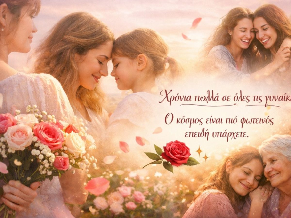 Σήμερα γιορτάζουμε τη γυναίκα.