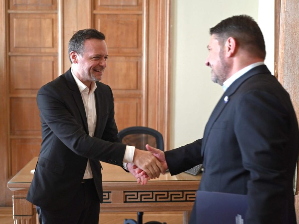 Συνάντηση Δημάρχου Αθηναίων Χάρη Δούκα με τον Περιφερειάρχη Αττικής Νίκο Χαρδαλιά