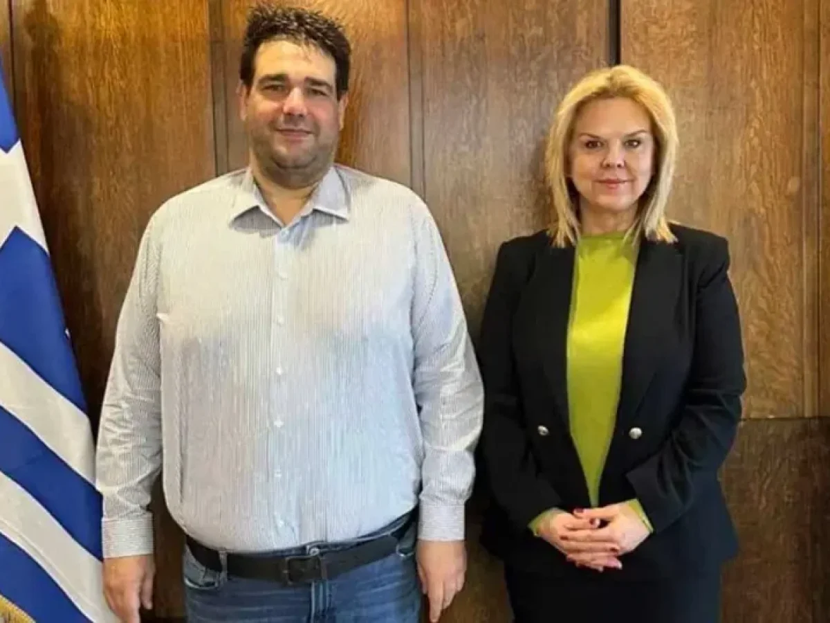 Συνάντηση της Δημάρχου Χαλκιδέων με τον Υπουργό Εσωτερικών